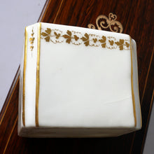 Load image into Gallery viewer, Antique French Rosewood Tea Caddy Box, Hand Painted Paris Porcelain Bottles