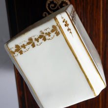 Load image into Gallery viewer, Antique French Rosewood Tea Caddy Box, Hand Painted Paris Porcelain Bottles