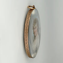 Load image into Gallery viewer, Georgian Miniature Portrait Painting of a Lady Wearing a Miniature