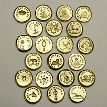 Load image into Gallery viewer, Antique French Wax Seal Stamp Set, Tube-Style Etui Case, Multiple Matrices Intaglios, Letter Envelope Sealing Wax Desk Stamp