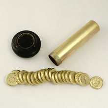 Load image into Gallery viewer, Antique French Wax Seal Stamp Set, Tube-Style Etui Case, Multiple Matrices Intaglios, Letter Envelope Sealing Wax Desk Stamp