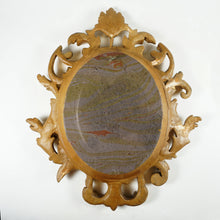 Load image into Gallery viewer, Antique German Hand Painted Porcelain Portrait Plaque, Mother & Daughter, Ornate Gilt Frame