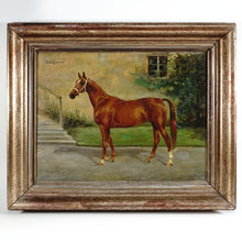Load image into Gallery viewer, Portrait of a Horse, German Equestrian Painting Wilhelm Westerop (1876-1954) Oil on Canvas