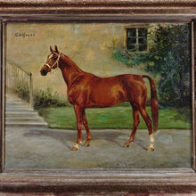 Load image into Gallery viewer, Portrait of a Horse, German Equestrian Painting Wilhelm Westerop (1876-1954) Oil on Canvas