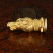 Load image into Gallery viewer, Antique Victorian French Wax Seal Stamp Figural Dog Head, Fidelity
