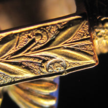 Load image into Gallery viewer, Antique 12K Yellow Gold Austro-Hungarian Wax Seal Wheel, Lucky Charm Gemstone Intaglios, Citrine, Amethyst, Ruby, Onyx Handle
