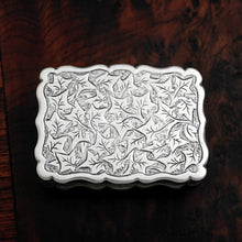 Load image into Gallery viewer, Antique Victorian Sterling Silver Vinaigrette Box George Unite Birmingham 1889