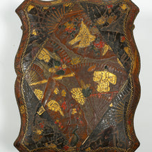 Load image into Gallery viewer, Antique Aesthetic French Japonisme Cordoba Leather Jewelry Box