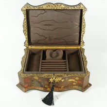 Load image into Gallery viewer, Antique Aesthetic French Japonisme Cordoba Leather Jewelry Box