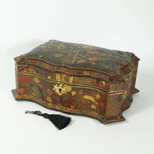 Load image into Gallery viewer, Antique Aesthetic French Japonisme Cordoba Leather Jewelry Box