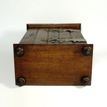 Load image into Gallery viewer, Antique Dutch Wooden Oak Wall Cabinet, Apothecary, Medicine or Spices, with Shamrock Hinges