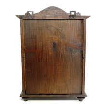 Load image into Gallery viewer, Antique Dutch Wooden Oak Wall Cabinet, Apothecary, Medicine or Spices, with Shamrock Hinges