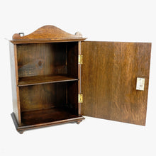 Load image into Gallery viewer, Antique Dutch Wooden Oak Wall Cabinet, Apothecary, Medicine or Spices, with Shamrock Hinges
