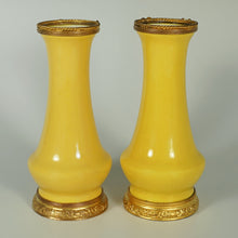 Load image into Gallery viewer, Antique French Sevres Optat Milet Ceramic PAIR Vases Gilt Ormolu Mounts