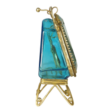 Load image into Gallery viewer, Antique Victorian Beveled Glass Box Pocket Watch Display Vitrine Stand