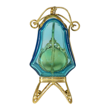 Load image into Gallery viewer, Antique Victorian Beveled Glass Box Pocket Watch Display Vitrine Stand