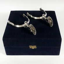 Load image into Gallery viewer, Vintage .900/1000 Silver Chilean Chile Cowboy Huasos Spurs, Original Box