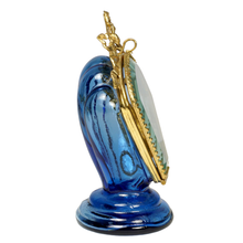 Load image into Gallery viewer, Antique Victorian Beveled Glass Box Pocket Watch Display Vitrine Stand