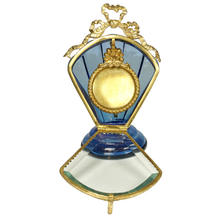 Load image into Gallery viewer, Antique Victorian Beveled Glass Box Pocket Watch Display Vitrine Stand