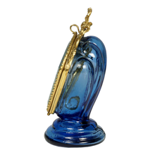 Load image into Gallery viewer, Antique Victorian Beveled Glass Box Pocket Watch Display Vitrine Stand
