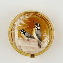 Load image into Gallery viewer, Antique Victorian Bohemian Enamel Glass Patch Box, Pill Box, Trinket