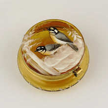 Load image into Gallery viewer, Antique Victorian Bohemian Enamel Glass Patch Box, Pill Box, Trinket