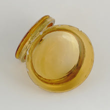 Load image into Gallery viewer, Antique Victorian Bohemian Enamel Glass Patch Box, Pill Box, Trinket