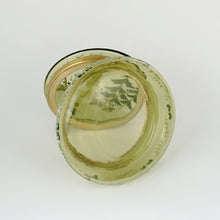 Load image into Gallery viewer, Antique Victorian Bohemian Enamel Glass Patch Box, Pill Box, Rabbit