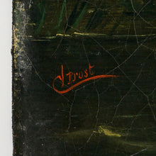 Load image into Gallery viewer, 19th Century French Oil Painting, Portrait of Female Bather, Signed V. Prost