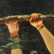 Load image into Gallery viewer, 19th Century French Oil Painting, Portrait of Female Bather, Signed V. Prost