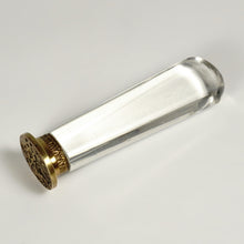 Load image into Gallery viewer, Antique Wax Seal Desk Stamp Armorial Heraldic Coat of Arms Bronze Glass Handle