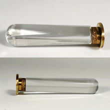 Load image into Gallery viewer, Antique Wax Seal Desk Stamp Armorial Heraldic Coat of Arms Bronze Glass Handle