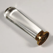 Load image into Gallery viewer, Antique Wax Seal Desk Stamp Armorial Heraldic Coat of Arms Bronze Glass Handle