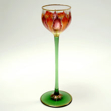Load image into Gallery viewer, Art Nouveau Meyr's Neffe Enamel Glass Liquor Cordial Bohemian Austrian
