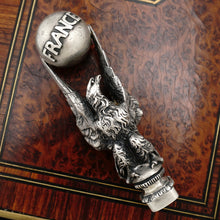 Load image into Gallery viewer, Antique French Wax Seal Bronze Eagle Figural Desk Stamp