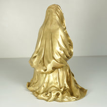 Load image into Gallery viewer, Antique French Bronze Statue Virgin Mary in Prayer, Religious Sculpture