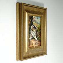 Load image into Gallery viewer, Portrait of a Kitten with Snail, Oil Painting by German Artist Inge Gruber-Böhm