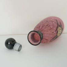 Load image into Gallery viewer, Andre Delatte Nancy French Perfume Bottle Art Deco Pink Glass Enamel Signed