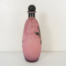 Load image into Gallery viewer, Andre Delatte Nancy French Perfume Bottle Art Deco Pink Glass Enamel Signed