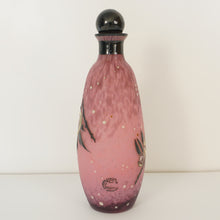 Load image into Gallery viewer, Andre Delatte Nancy French Perfume Bottle Art Deco Pink Glass Enamel Signed

