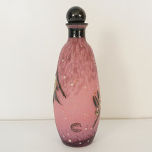 Load image into Gallery viewer, Andre Delatte Nancy French Perfume Bottle Art Deco Pink Glass Enamel Signed