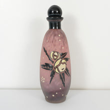 Load image into Gallery viewer, Art Deco French Glass Perfume Bottle Andre Delatte Nancy Enamel Roses
