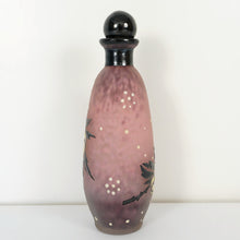 Load image into Gallery viewer, Art Deco French Glass Perfume Bottle Andre Delatte Nancy Enamel Roses