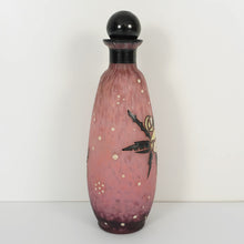 Load image into Gallery viewer, Andre Delatte Nancy French Perfume Bottle Art Deco Enamel Pink Pate De Verre Glass