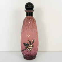 Load image into Gallery viewer, Andre Delatte Nancy French Perfume Bottle Art Deco Enamel Pink Pate De Verre Glass