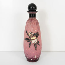 Load image into Gallery viewer, Andre Delatte Nancy French Perfume Bottle Art Deco Enamel Pink Pate De Verre Glass