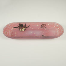 Load image into Gallery viewer, Andre Delatte Nancy French Glass Vanity Tray Pin Dish Art Deco Enamel Roses