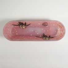 Load image into Gallery viewer, Andre Delatte Nancy French Glass Vanity Tray Pin Dish Art Deco Enamel Roses