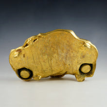 Load image into Gallery viewer, Antique French Silvered & Gilt Bronze Elephant Inkwell & Ink Blotter Animalier Desk Set