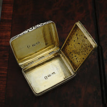 Load image into Gallery viewer, Antique Georgian Sterling Silver Vinaigrette Box Thomas Shaw Birmigham 1831